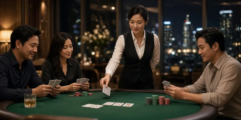 Game bài Zowin – nữ dealer và bàn chơi bài trên notoriousbig.io