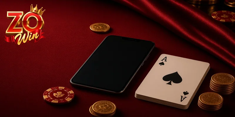 Vào sảnh game bài Zowin bằng một nick trên web hoặc app